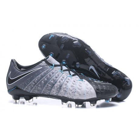 Chaussures de Football pour Hommes Nike Hypervenom Phantom III FG Gris Noir