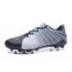 Chaussures de Football pour Hommes Nike Hypervenom Phantom III FG Gris Noir