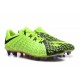 Chaussures de Football pour Hommes Nike Hypervenom Phantom III FG Noir Vert Orange