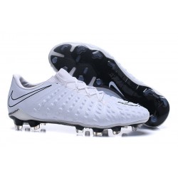 Chaussures de Football pour Hommes Nike Hypervenom Phantom III FG Blanc Noir