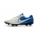 Nike Tiempo Legend VII FG - Chaussures Nike 2017 Blanc Bleu