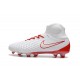 2017 Crampons Foot Nike Magista Obra 2 FG Rouge Blanc