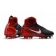 2017 Crampons Foot Nike Magista Obra 2 FG Noir Blanc Hyper Crimson Clair Crimson