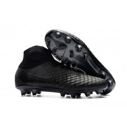 Nouvelles Crampons foot Nike Magista Obra II FG Tout Noir