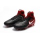 2017 Crampons Foot Nike Magista Obra 2 FG Noir Blanc Hyper Crimson Clair Crimson