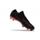 Nouveau Chaussures de football - Nike Mercurial Vapor Flyknit Ultra FG Noir Rouge