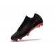 Nouveau Chaussures de football - Nike Mercurial Vapor Flyknit Ultra FG Noir Rouge