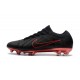 Nouveau Chaussures de football - Nike Mercurial Vapor Flyknit Ultra FG Noir Rouge