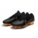 Nouveau Chaussures de football - Nike Mercurial Vapor Flyknit Ultra FG Or Noir