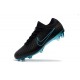 Nouveau Chaussures de football - Nike Mercurial Vapor Flyknit Ultra FG Noir Bleu