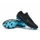 Nouveau Chaussures de football - Nike Mercurial Vapor Flyknit Ultra FG Noir Bleu