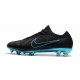 Nouveau Chaussures de football - Nike Mercurial Vapor Flyknit Ultra FG Noir Bleu