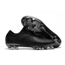 Nouveau Chaussures de football - Nike Mercurial Vapor Flyknit Ultra FG Tout Noir