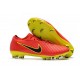 Nouveau Chaussures de football - Nike Mercurial Vapor Flyknit Ultra FG Rouge Jaune Noir