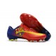 Nouvelles Nike Mercurial Vapor 11 FG Crampons de Football pour Hommes Barcelona Rouge Bleu Jaune