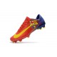 Nouvelles Nike Mercurial Vapor 11 FG Crampons de Football pour Hommes Barcelona Rouge Bleu Jaune