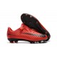 Nouvelles Nike Mercurial Vapor 11 FG Crampons de Football pour Hommes Rouge Noir