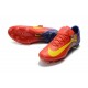 Nouvelles Nike Mercurial Vapor 11 FG Crampons de Football pour Hommes Barcelona Rouge Bleu Jaune