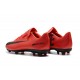 Nouvelles Nike Mercurial Vapor 11 FG Crampons de Football pour Hommes Rouge Noir