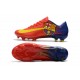 Nouvelles Nike Mercurial Vapor 11 FG Crampons de Football pour Hommes Barcelona Rouge Bleu Jaune