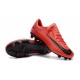 Nouvelles Nike Mercurial Vapor 11 FG Crampons de Football pour Hommes Rouge Noir