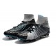 Nouvelles Crampons Foot - Chaussure Hypervenom Phantom III ACC DF FG Gris Noir Bleu