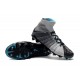 Nouvelles Crampons Foot - Chaussure Hypervenom Phantom III ACC DF FG Gris Noir Bleu