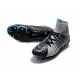 Nouvelles Crampons Foot - Chaussure Hypervenom Phantom III ACC DF FG Gris Noir Bleu