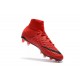 Nouvelles Crampons Foot - Chaussure Hypervenom Phantom III ACC DF FG Rouge Noir