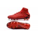 Nouvelles Crampons Foot - Chaussure Hypervenom Phantom III ACC DF FG Rouge Noir