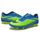 Nouvelle Chaussure Homme Nike Hypervenom Phantom FG Bleu Vert Noir