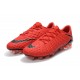 Chaussures de Football pour Hommes Nike Hypervenom Phantom III FG Rouge Noir