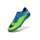 Nouvelle Chaussure Homme Nike Hypervenom Phantom FG Bleu Vert Noir