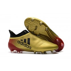 Nouveau Chaussure adidas X 17+ Purespeed FG Noir Or Rouge