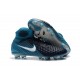 Nouvelles Crampons foot Nike Magista Obra II FG Blanc Bleu Noir 