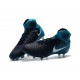 Nouvelles Crampons foot Nike Magista Obra II FG Blanc Bleu Noir 