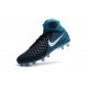 Nouvelles Crampons foot Nike Magista Obra II FG Blanc Bleu Noir 