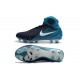 Nouvelles Crampons foot Nike Magista Obra II FG Blanc Bleu Noir 
