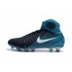 Nouvelles Crampons foot Nike Magista Obra II FG Blanc Bleu Noir 