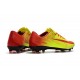 Nouvelles Nike Mercurial Vapor 11 FG Crampons de Football pour Hommes Rouge Jaune