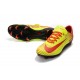 Nouvelles Nike Mercurial Vapor 11 FG Crampons de Football pour Hommes Rouge Jaune