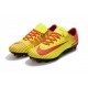 Nouvelles Nike Mercurial Vapor 11 FG Crampons de Football pour Hommes Rouge Jaune