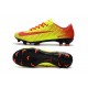 Nouvelles Nike Mercurial Vapor 11 FG Crampons de Football pour Hommes Rouge Jaune