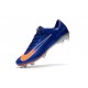 Nouveau Nike - Mercurial Vapor XI FG Chaussures De Foot Bleu Orange Argent