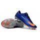 Nouveau Nike - Mercurial Vapor XI FG Chaussures De Foot Bleu Orange Argent