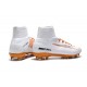 Chaussures de Foot Nike Mercurial Superfly V FG Blanc Or