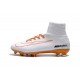 Chaussures de Foot Nike Mercurial Superfly V FG Blanc Or