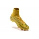 Nouveau Chaussures de Football Mercurial Superfly V FG Or Noir