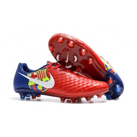 Nouvelle Crampons Nike Magista Opus II FG Barcelona Rouge Bleu