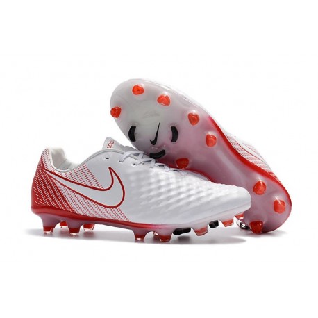 Nouvelle Crampons Nike Magista Opus II FG Blanc Rouge